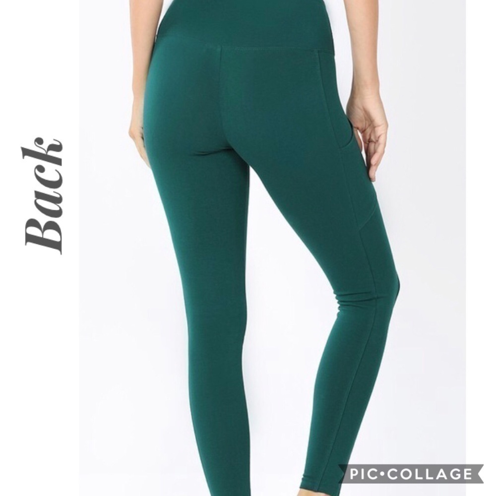 Ash Gray Wide Band Leggings - Picture 2 of 2